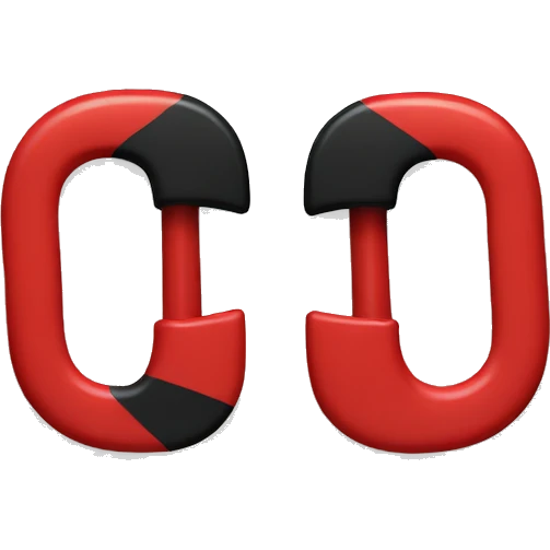 two fastender in red and black emoji