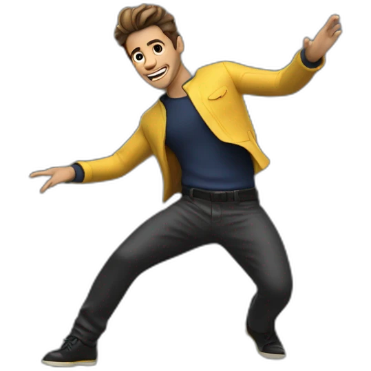 FRANCO BAILANDO 3D emoji
