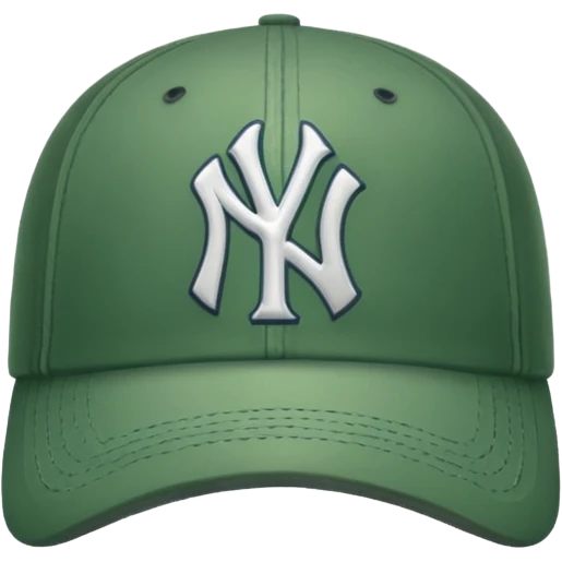 new york Yankee green cap emoji