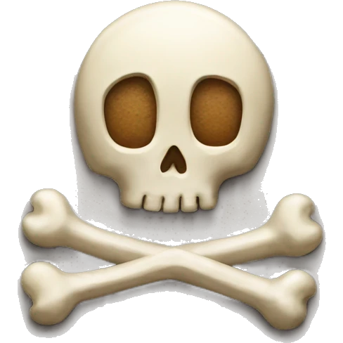 thank you spelled with bones  emoji