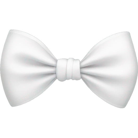 White bow emoji