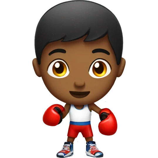Kids with boxing gloves emoji