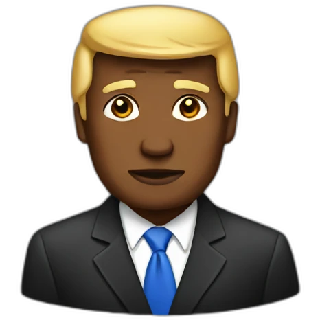 black-trump emoji