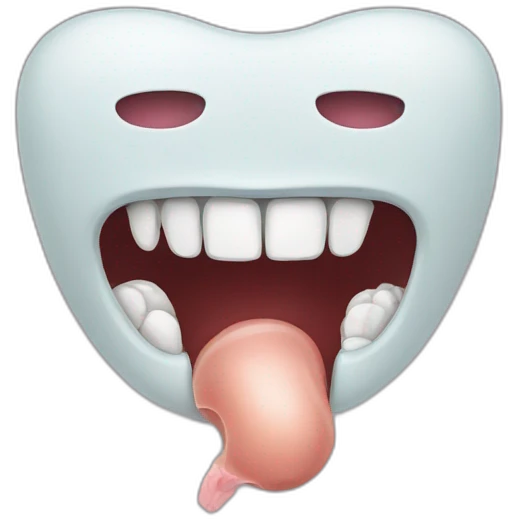 thyroid gland in throat emoji