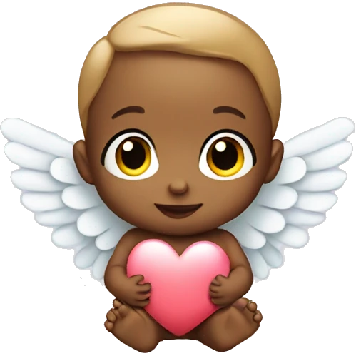 Baby Angel with heart  emoji