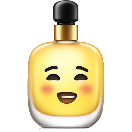 Perfume with face emoji