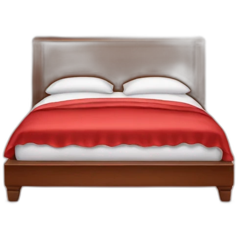 red silky bed emoji