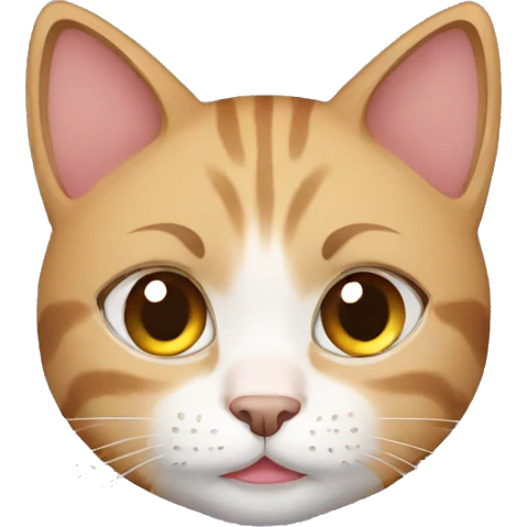 Pretty exhausted female cat emoji