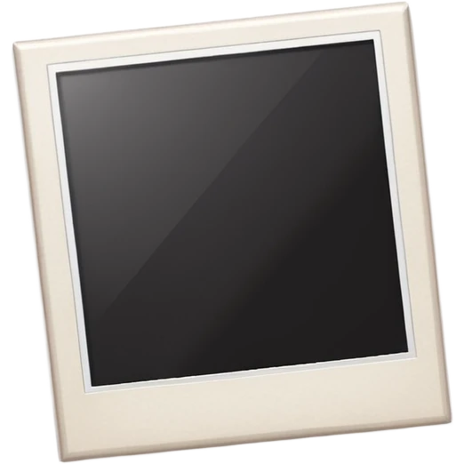 White Polaroid frame emoji
