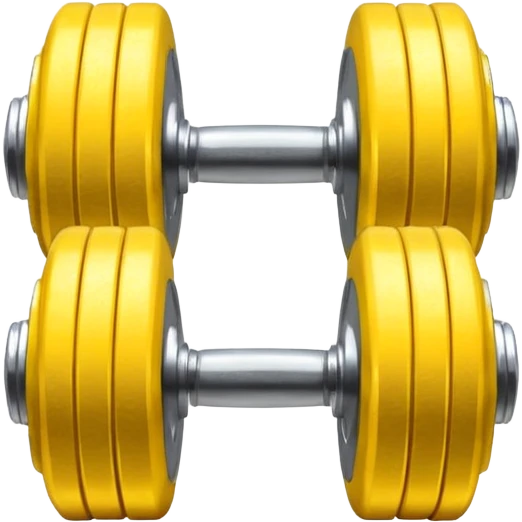 Yellow Gym emoji curling dumbbell  emoji