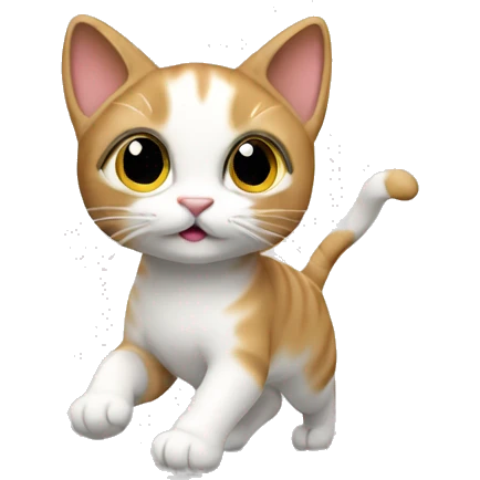 Model cat walking  emoji