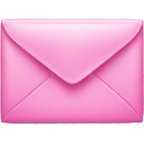 pink letter emoji