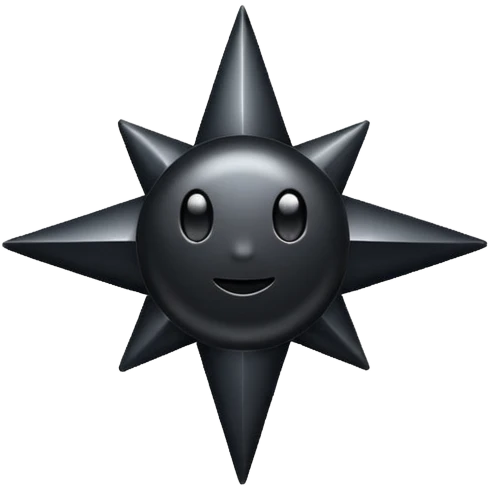 Сделай пожалуйста эмодзи надпись black star service emoji
