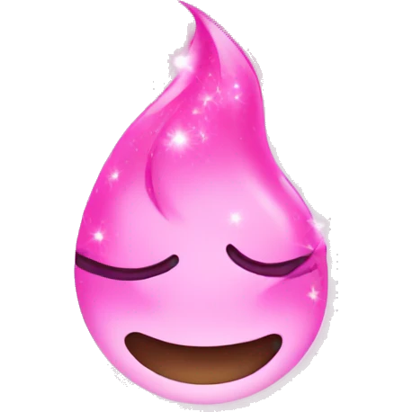 Pink sparkle heat emoji