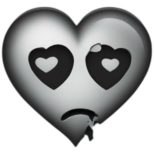 Black broken heart emoji
