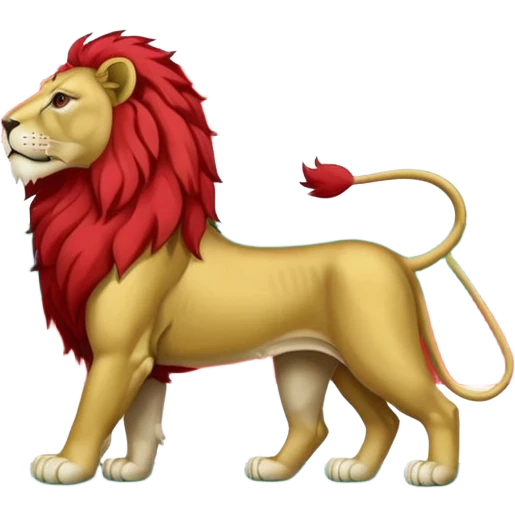The persian flag with the lion emoji