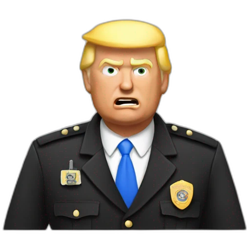 trump-getting-arrested emoji