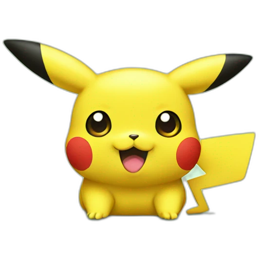 Pikachu en vert emoji