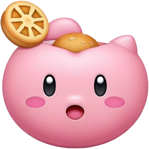 Kirby eating emoji