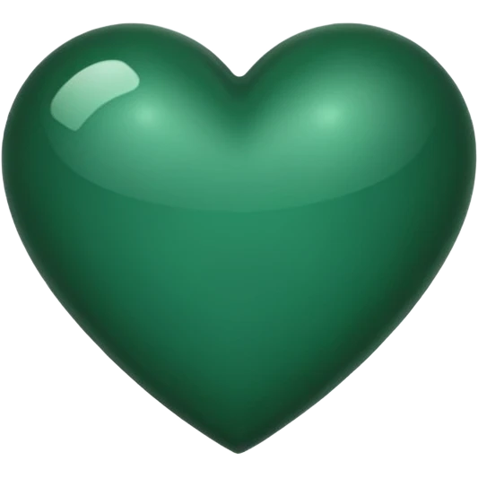 Dark green heart emoji