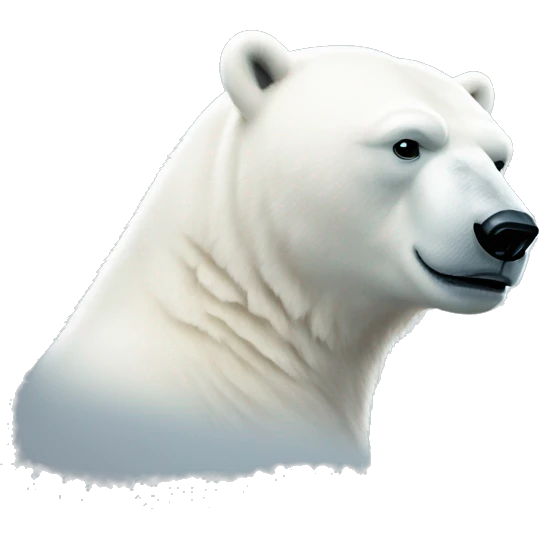 polar bear to the right emoji