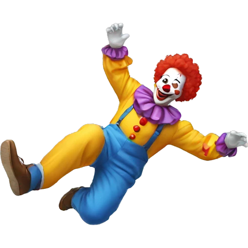 clown falling emoji