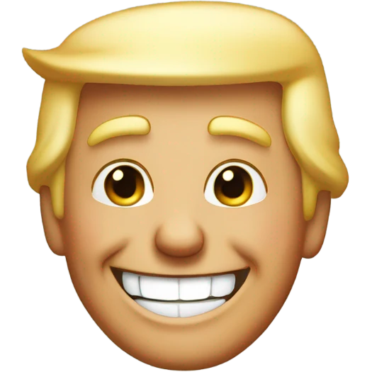 Trump laughing emoji