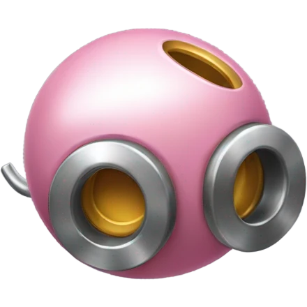 Metal Kirby ball with wheels emoji