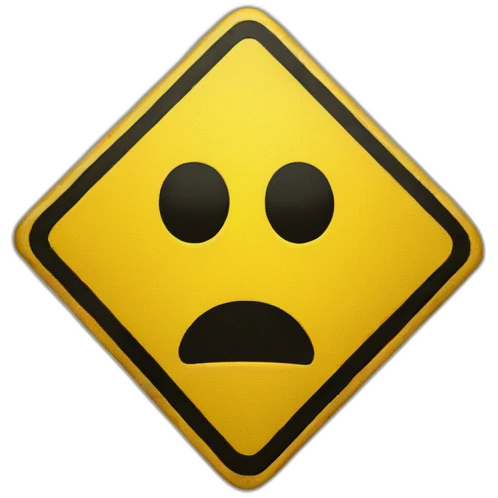 Warning sign yellow emoji