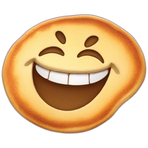 laughing pancake emoji