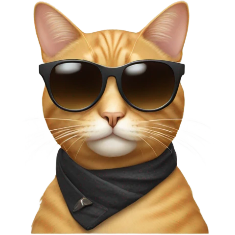 Cat with sunglasses emoji