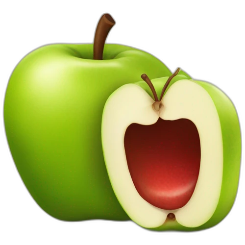 Appelmoes met biefstuk emoji