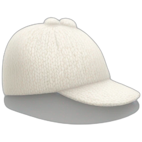 white wool cap piece of clothing emoji