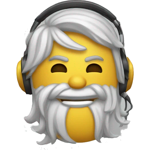 Mono con sigarrillo y audifonos emoji