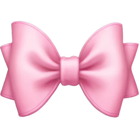 Baby pink bow emoji