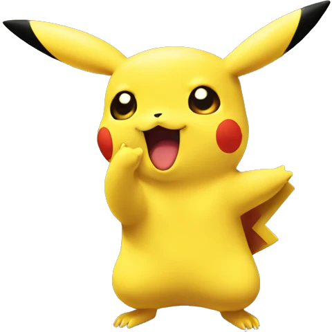 Pikachu using hand gestures I am watching you  emoji