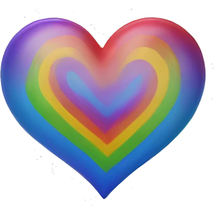 Rainbow heart emoji