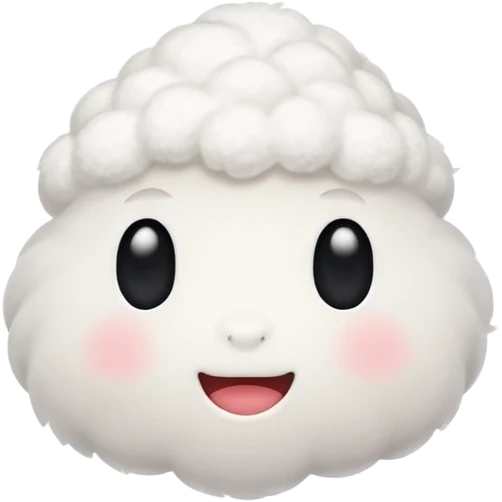 Cotton without face emoji