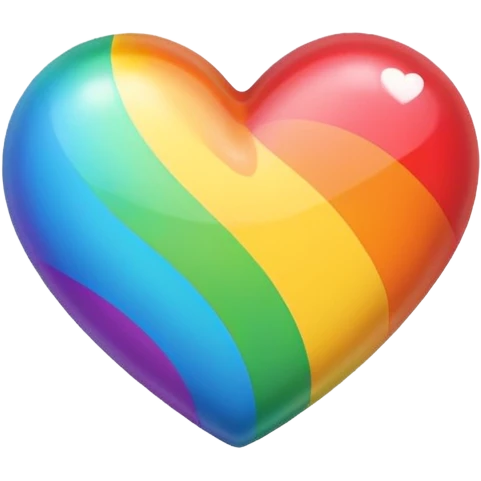 pride rainbow heart emoji emoji