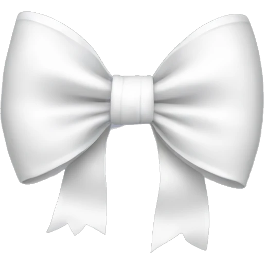 White bow emoji