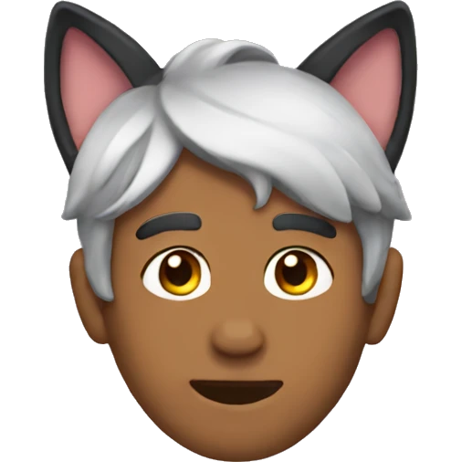 Hector wearing cat ears emoji