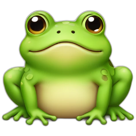 Cute little chubby Frog emoji