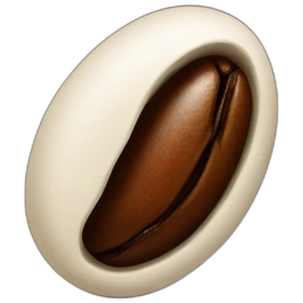 Coffee bean emoji