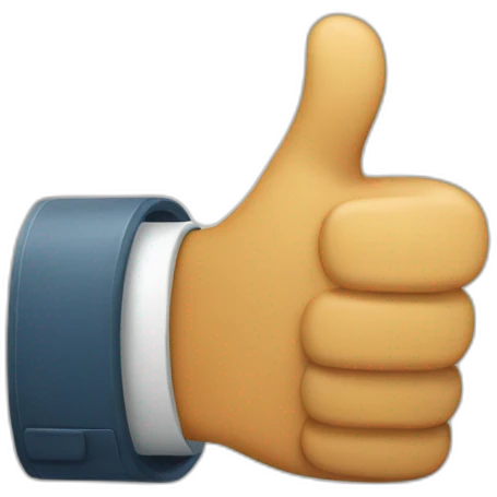 Thumbs up sign emoji