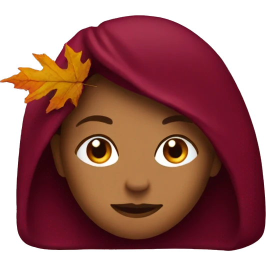 Autumn burgundy  emoji