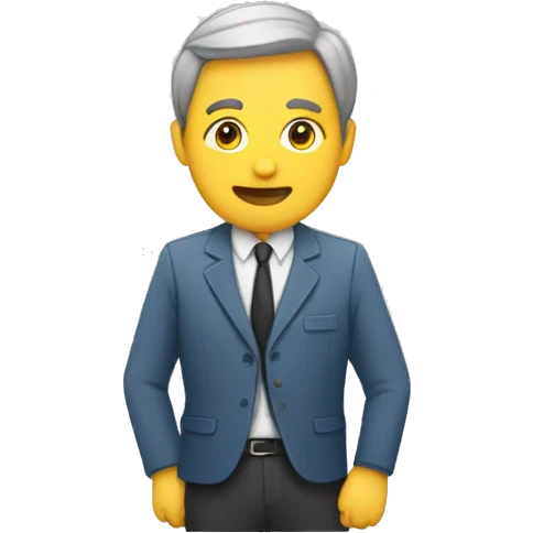 homme sur les réseaux sociaux  emoji