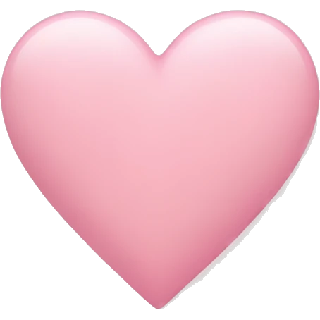 Pastel pink heart emoji