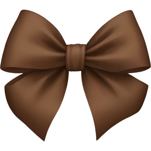 Brown bow emoji