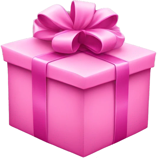 Pink presents emoji