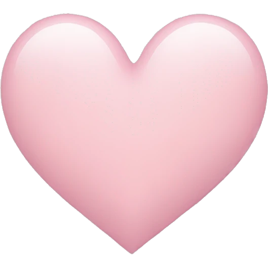 Light pink heart emoji